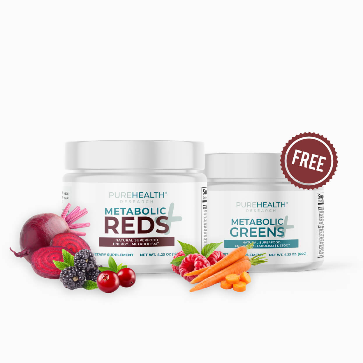 metabolic reds+ and metabolic greens+