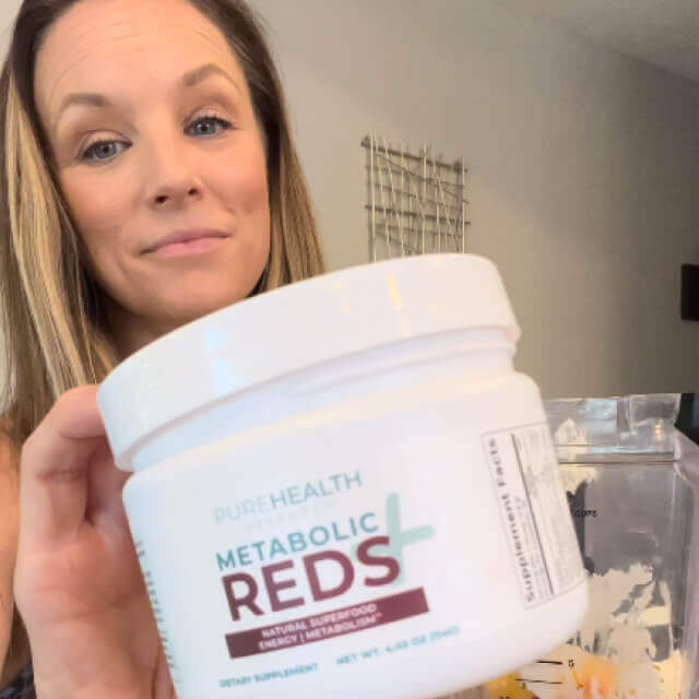 influencer with a bottle